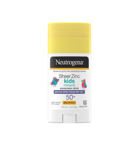 Neutrogena Sheer Zinc Mineral Kids sunscreen Stick 42g
