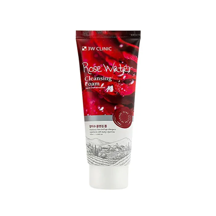 3w Clinic Rose Water Cleansing Foam 100 ml